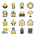 Craft beer icon Ã Â¸Â«Ã Â¸Â³Ã Â¸Â° Royalty Free Stock Photo